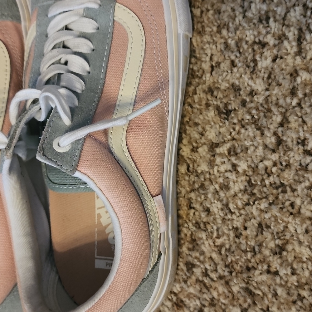 Vans Pastel Blue and Pink Sneakers - Picture 5 of 7